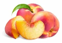 Pêche jaune, pulpe, crue