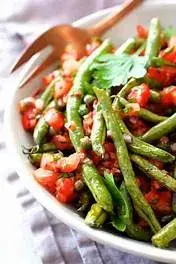 Haricots verts aux oignons