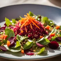 Salade betterave, quinoa et noix de pécan